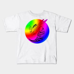 rainbow lgbt queen bee ecopop Kids T-Shirt